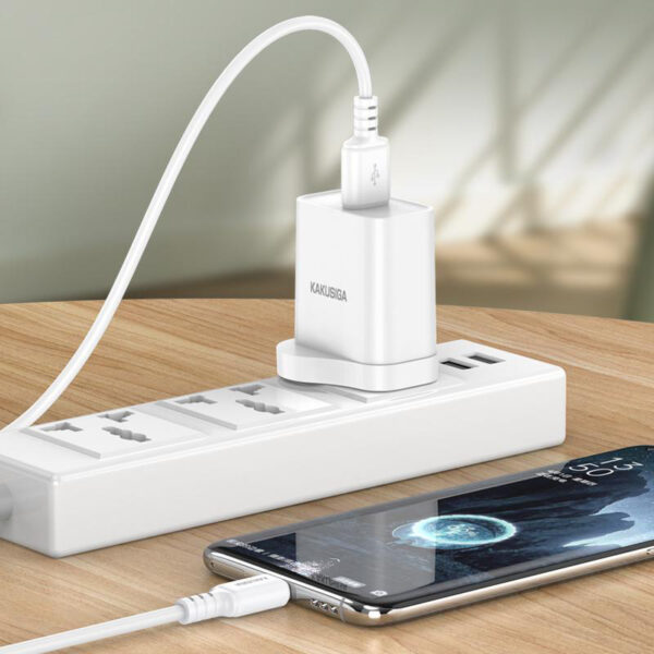 KAKUSIGA καλώδιο USB-C σε USB-C KSC-982, 60W, 480Mbps, 1m, λευκό - Image 2