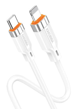 KAKUSIGA καλώδιο Lightning σε USB KSC-995, σιλικόνης, 30W, 480Mbps, 1m, λευκό