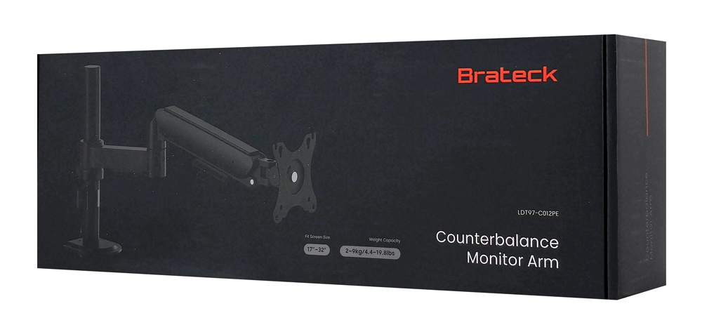 BRATECK βάση γραφείου οθόνης LDT97-C012PE, 17-32", έως 9kg - Image 7