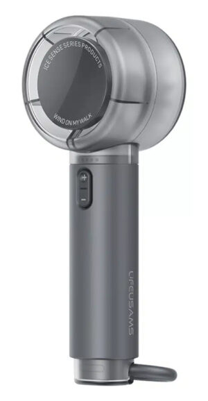 USAMS φορητός ανεμιστήρας LU01 με 5 ταχύτητες, 2000mAh, μαύρος