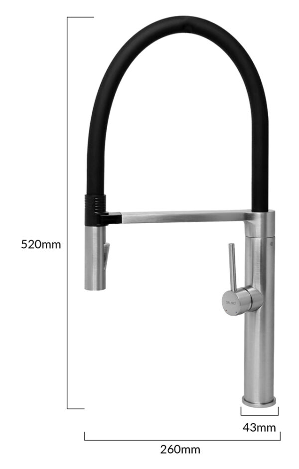 BRUNO μπαταρία πάγκου κουζίνας M54801-817C, αναμεικτική, ασημί - Image 8