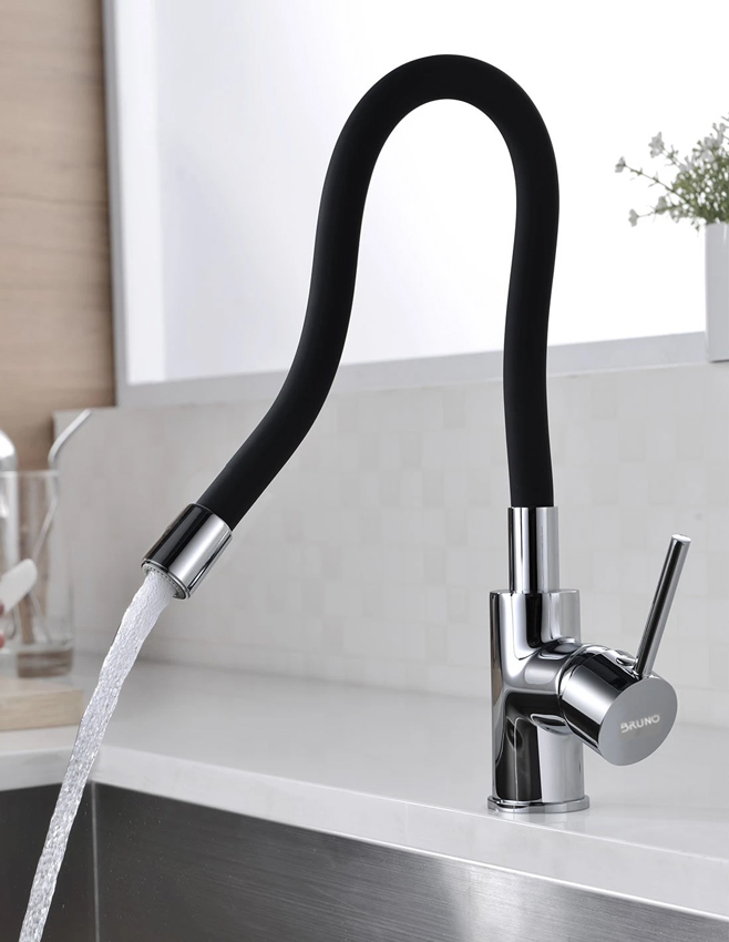 BRUNO μπαταρία πάγκου κουζίνας M54804-006C-S626, εύκαμπτη, αναμεικτική, μαύρη - Image 2