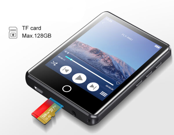 RUIZU MP3 player M6 με οθόνη αφής 2.8", 8GB, ελληνικό μενού, μαύρο - Image 5