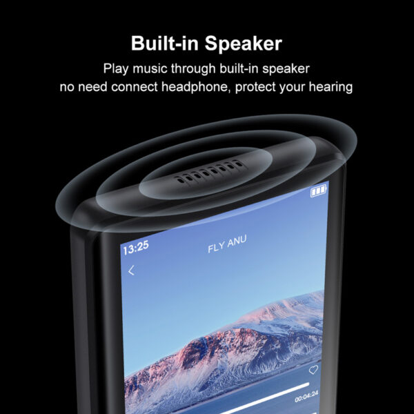 RUIZU MP3 player M6 με οθόνη αφής 2.8", 8GB, ελληνικό μενού, μαύρο - Image 6