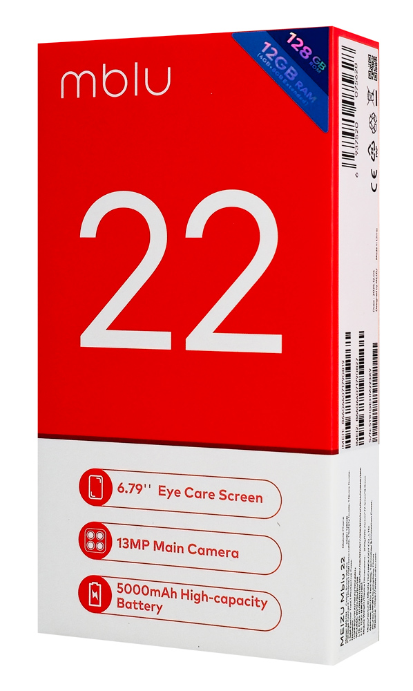 MEIZU smartphone Mblu 22, 6.79", 4/128GB, 5000mAh, μαύρο - Image 7