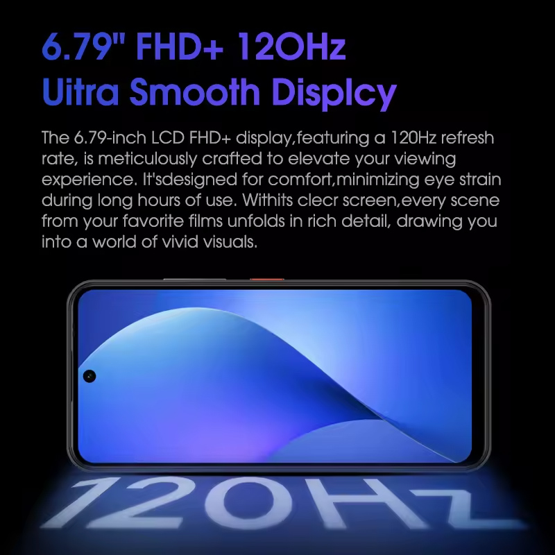 MEIZU smartphone Mblu 22 Pro, 6.79", 8/256GB, 5000mAh, μαύρο - Image 7