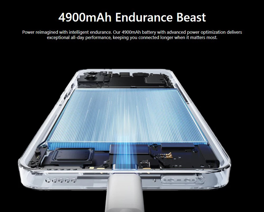 MEIZU smartphone Mblue 21, 6.79", 6/128GB, 4900mAh, μαύρο - Image 4