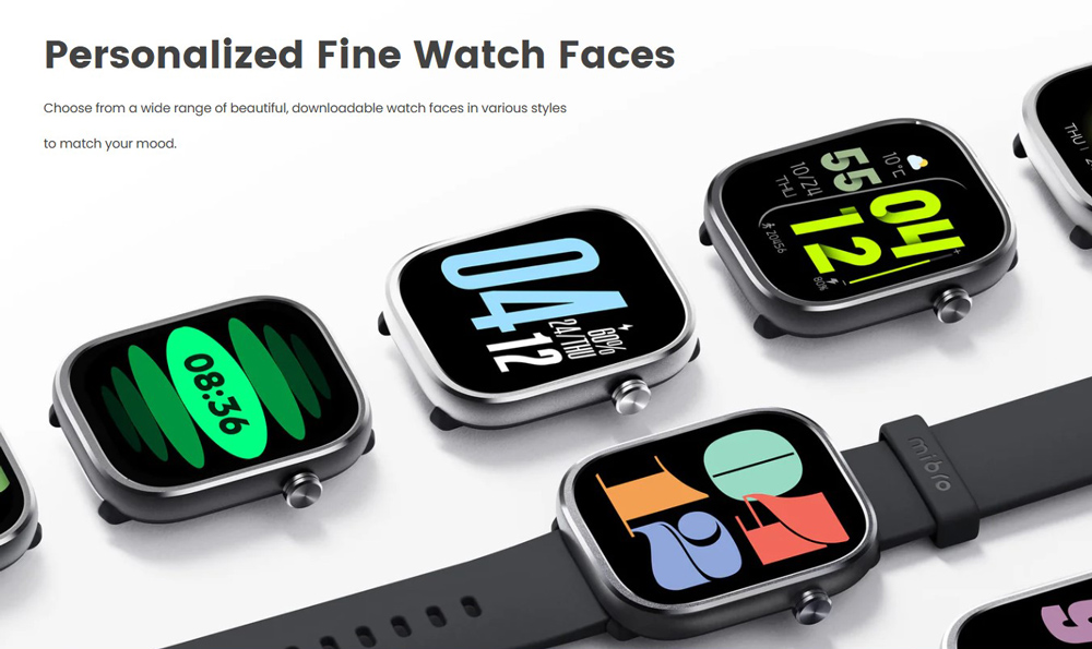 MIBRO smartwatch C4, heart rate, 2.01" TFT, 2 ATM, γκρι - Image 5