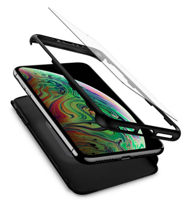 POWERTECH Θήκη Body 360° με Tempered Glass για Xiaomi Mi 9, μπλε - Image 2