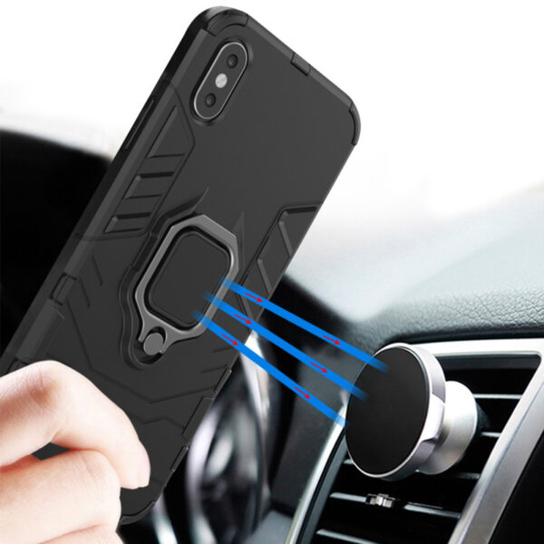 POWERTECH Θήκη Ring Armor MOB-1747 για iPhone 14 Plus, μαύρη - Image 2
