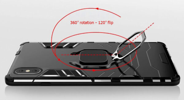 POWERTECH Θήκη Ring Armor MOB-1748 για iPhone 14 Pro, μαύρη - Image 3