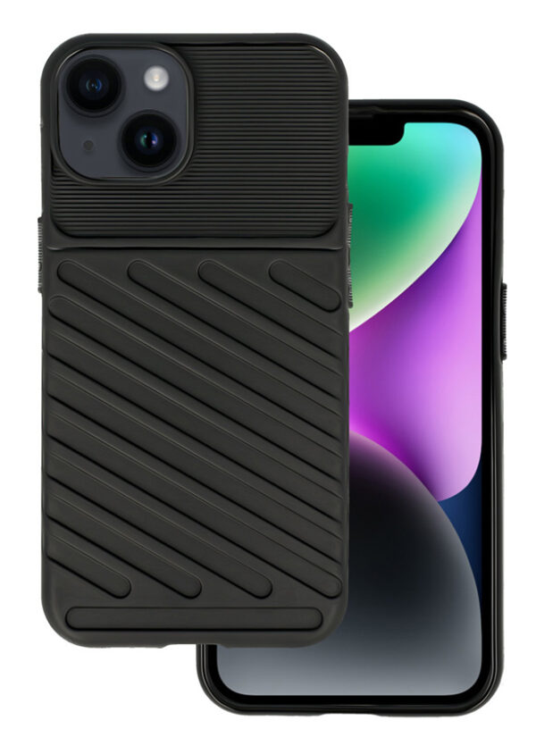 POWERTECH Θήκη Thunder MOB-1832 για iPhone 14 Plus, μαύρη