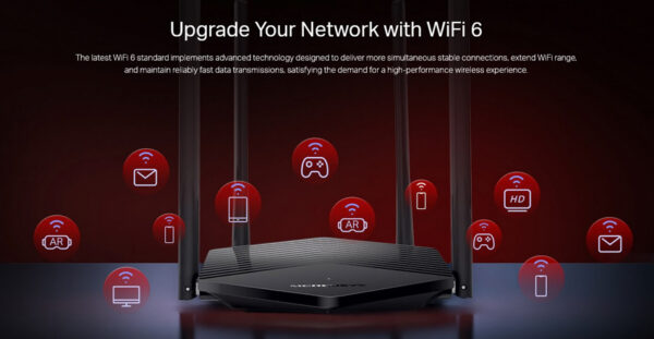MERCUSYS router MR60X, Wi-Fi 6, 1500Mbps AX1500, Dual Band, Ver. 2.0 - Image 5