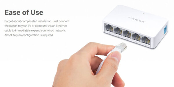 MERCUSYS Desktop Switch MS105, 5x 10/100 Mbps, Ver. 2 - Image 5