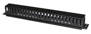 POWERTECH cable management NETW-0029 για rack 19"/1U, πλαστικό, μαύρο