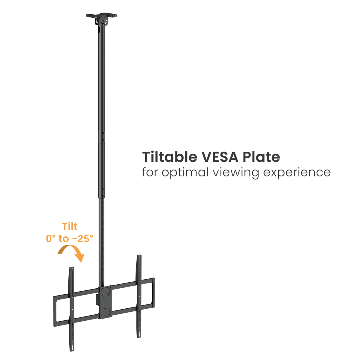 BRATECK βάση τηλεόρασης οροφής PLB-CE1568XL, 50-100", έως 80kg, heavy duty - Image 3