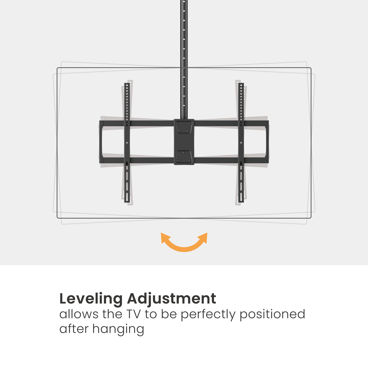 BRATECK βάση τηλεόρασης οροφής PLB-CE1568XL, 50-100", έως 80kg, heavy duty - Image 8