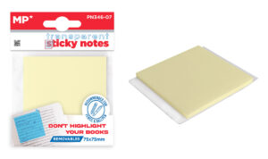 MP αυτοκόλλητα χαρτάκια σημειώσεων PN346-07, 75x75mm, διάφανα, 50τμχ