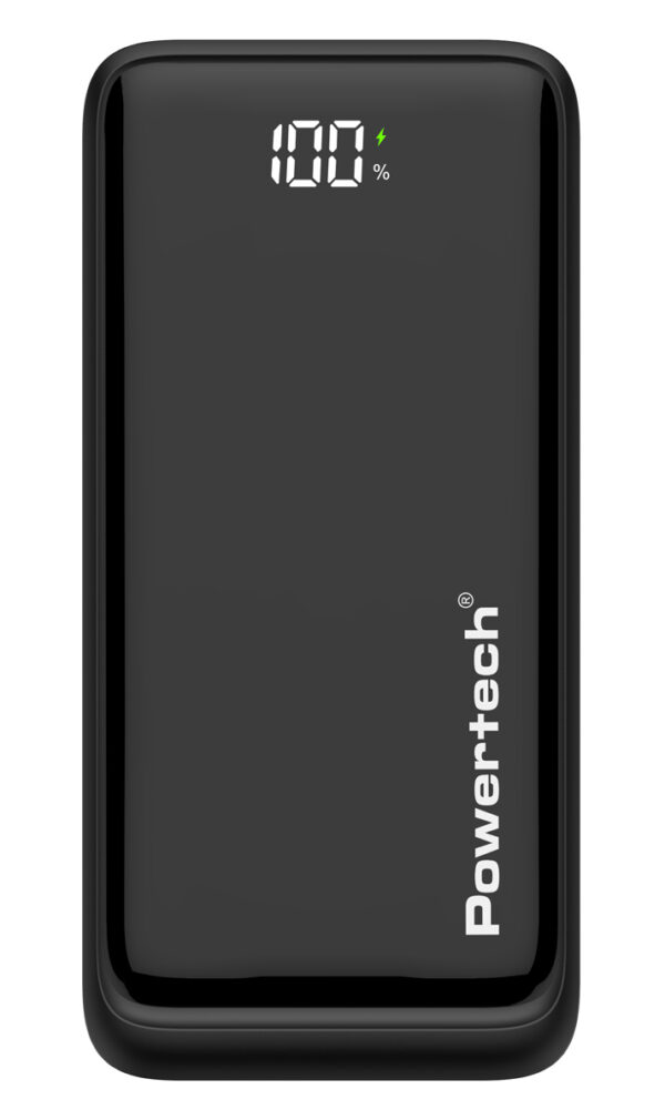 POWERTECH power bank PT-1326 με οθόνη, 10000mAh, 22.5W, μαύρο - Image 4