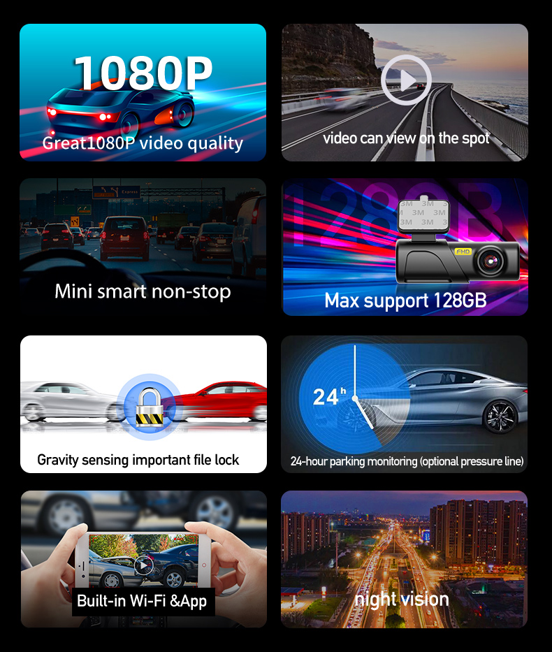 POWERTECH smart κάμερα αυτοκινήτου PT-1332, 1080p, WiFi - Image 6