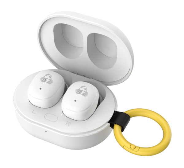 POWERTECH earphones με θήκη φόρτισης PT-1393, True Wireless, 6mm, 25/230mAh, λευκά - Image 3