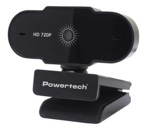 POWERTECH web camera PT-1426, 0.9MP, 720p HD, fixed εστίαση, 1.5m, μαύρη