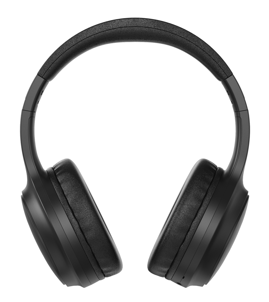POWERTECH headphones PT-1463, ενσύρματα & ασύρματα, ANC, 40mm, 500mAh, μαύρα - Image 2