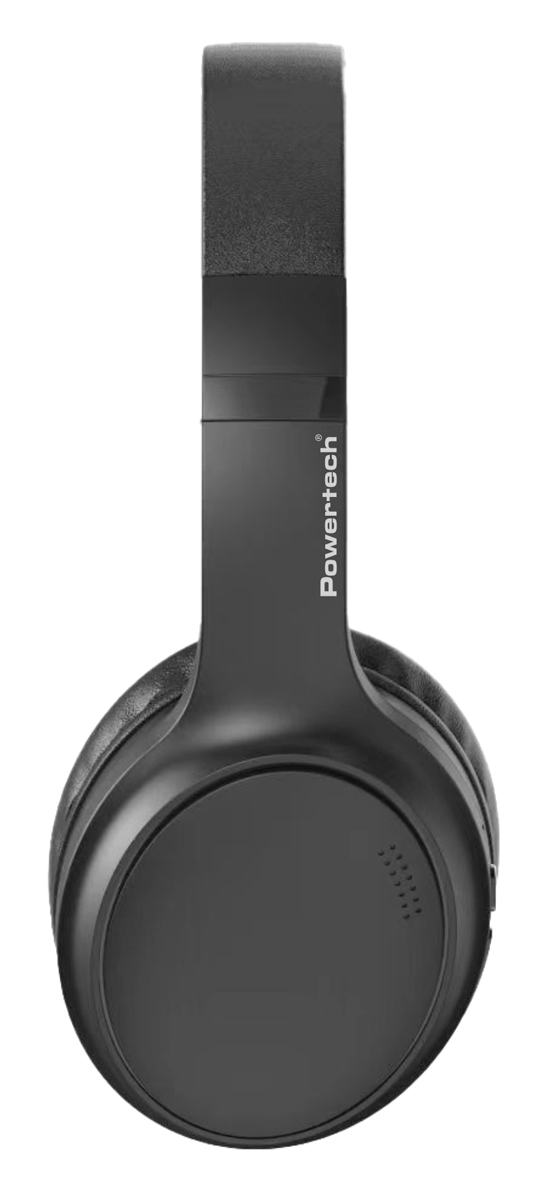 POWERTECH headphones PT-1463, ενσύρματα & ασύρματα, ANC, 40mm, 500mAh, μαύρα - Image 3