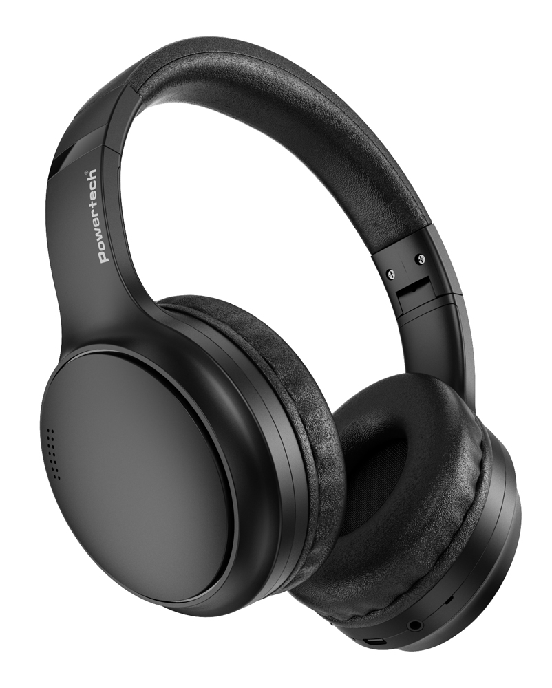 POWERTECH headphones PT-1463, ενσύρματα & ασύρματα, ANC, 40mm, 500mAh, μαύρα - Image 4