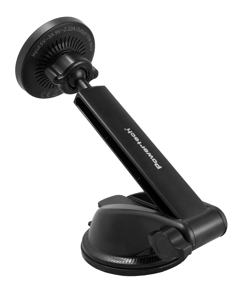 POWERTECH ασύρματος φορτιστής & βάση smartphone αυτοκινήτου PT-1492, Qi2, 15W, μαύρος - Image 3