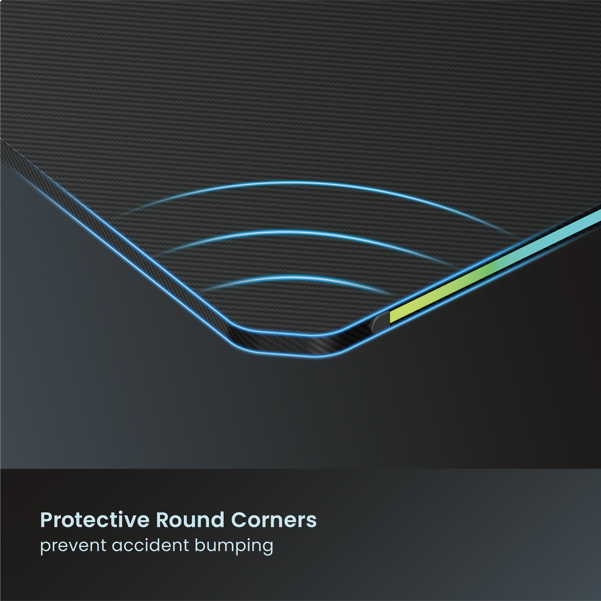 POWERTECH gaming γραφείο PT-1498 με RGB φωτισμό, 120x60x75cm, μαύρο - Image 6