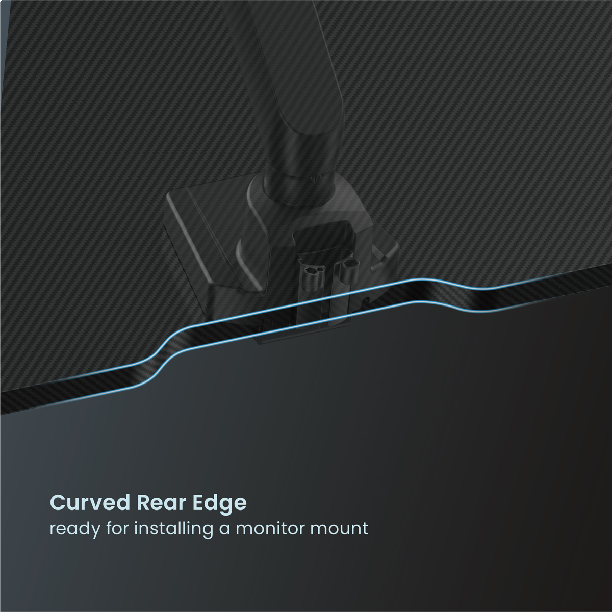 POWERTECH gaming γραφείο PT-1498 με RGB φωτισμό, 120x60x75cm, μαύρο - Image 7