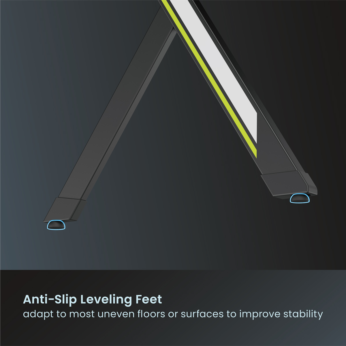 POWERTECH gaming γραφείο PT-1498 με RGB φωτισμό, 120x60x75cm, μαύρο - Image 8