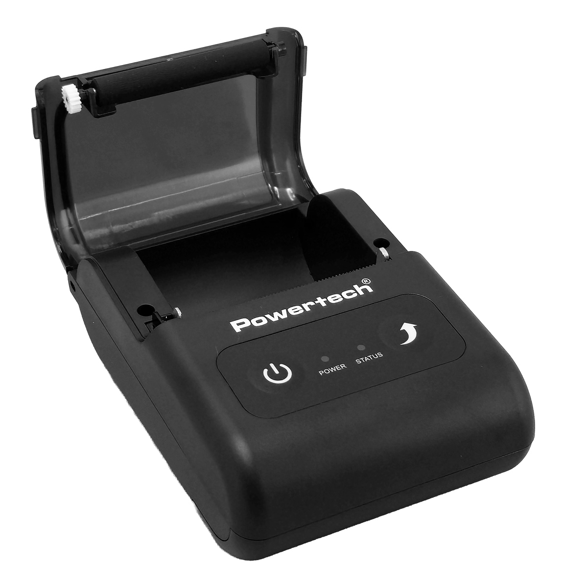 POWERTECH φορητός θερμικός εκτυπωτής αποδείξεων PT-1508, USB-C/Bluetooth, μαύρος - Image 2