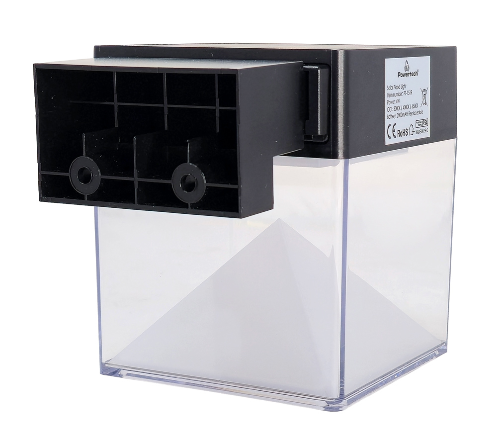 POWERTECH LED ηλιακό φωτιστικό PT-1519 με αισθητήρα κίνησης, 4W, 2000mAh, μαύρο - Image 2