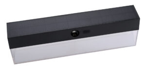 POWERTECH LED ηλιακό φωτιστικό PT-1521 με αισθητήρα κίνησης, 4W, 2000mAh, μαύρο