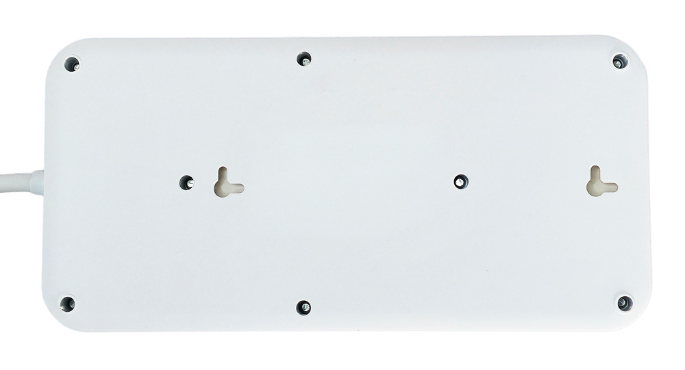 POWERTECH πολύπριζο ασφαλείας PT-1534, 8 θέσεων, 16A, 1.5m, λευκό - Image 2