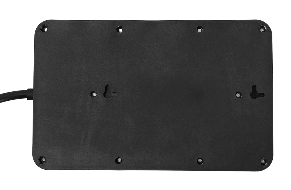 POWERTECH πολύπριζο ασφαλείας PT-1535, 8 θέσεων, με USB & USB-C θύρες, 16A, 1.5m, μαύρο - Image 2