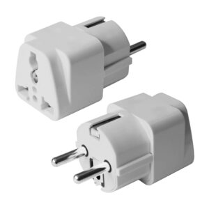 POWERTECH αντάπτορας ρεύματος PT-1544 German type/Universal, λευκός
