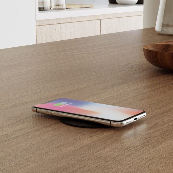 POWERTECH ασύρματος φορτιστής PTL-025 με USB & USB-C θύρες, 15W/30W, μαύρος - Image 3