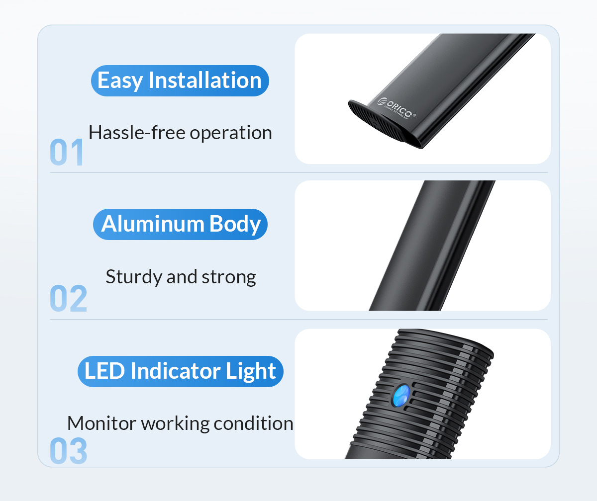ORICO θήκη για M.2 SATA SSD PWM2, 5Gbps, μαύρη - Image 5