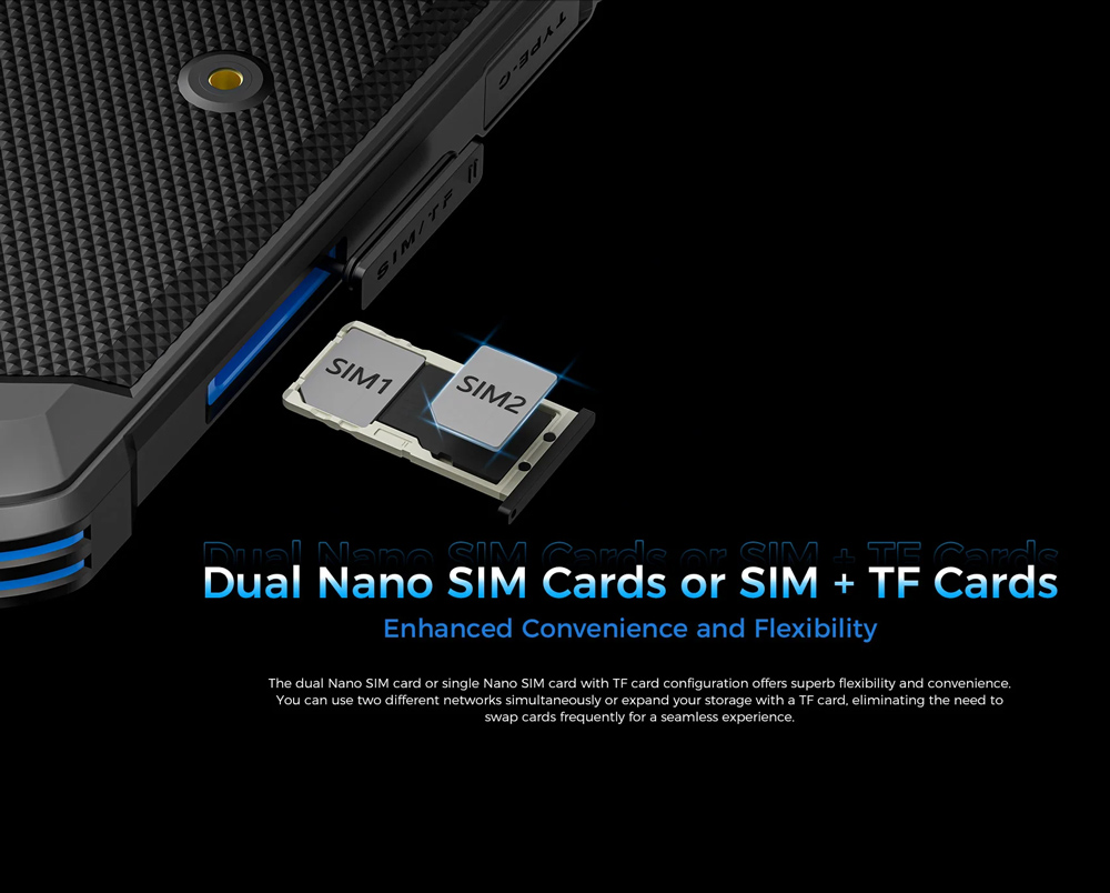 OUKITEL tablet RT3 Plus, 8", 4/128GB, 4G, 11000mAh, IP68/IP69K, μαύρο - Image 5