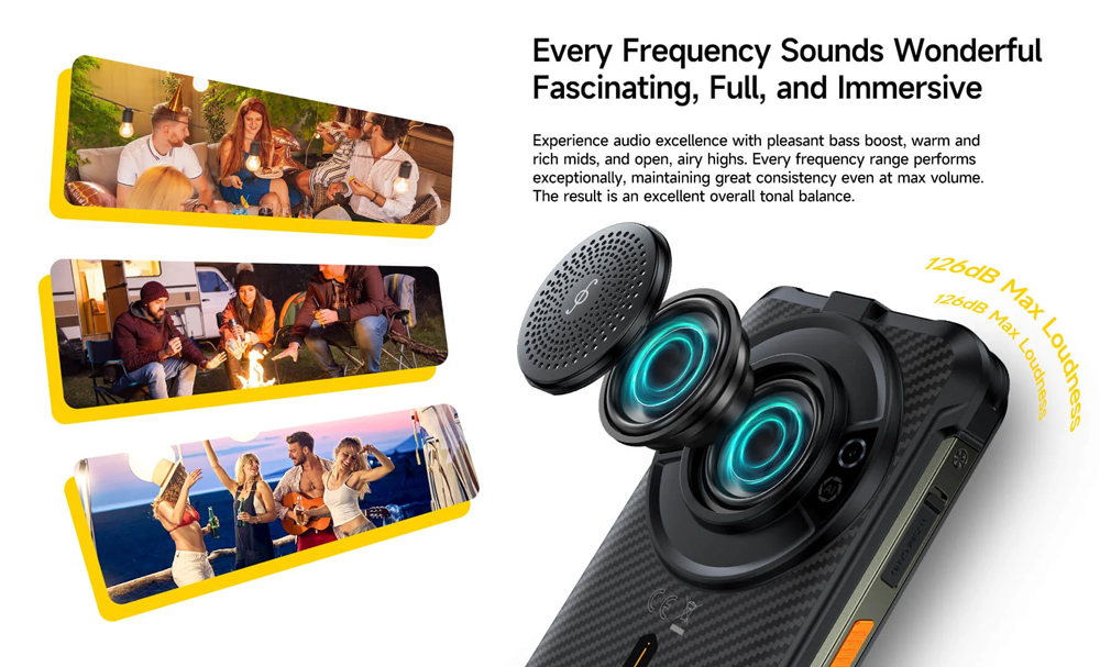 ULEFONE smartphone RugKing με ηχείο 3.5W, 5.99", 8/256GB, 9600mAh, IP68/IP69K, μαύρο - Image 13