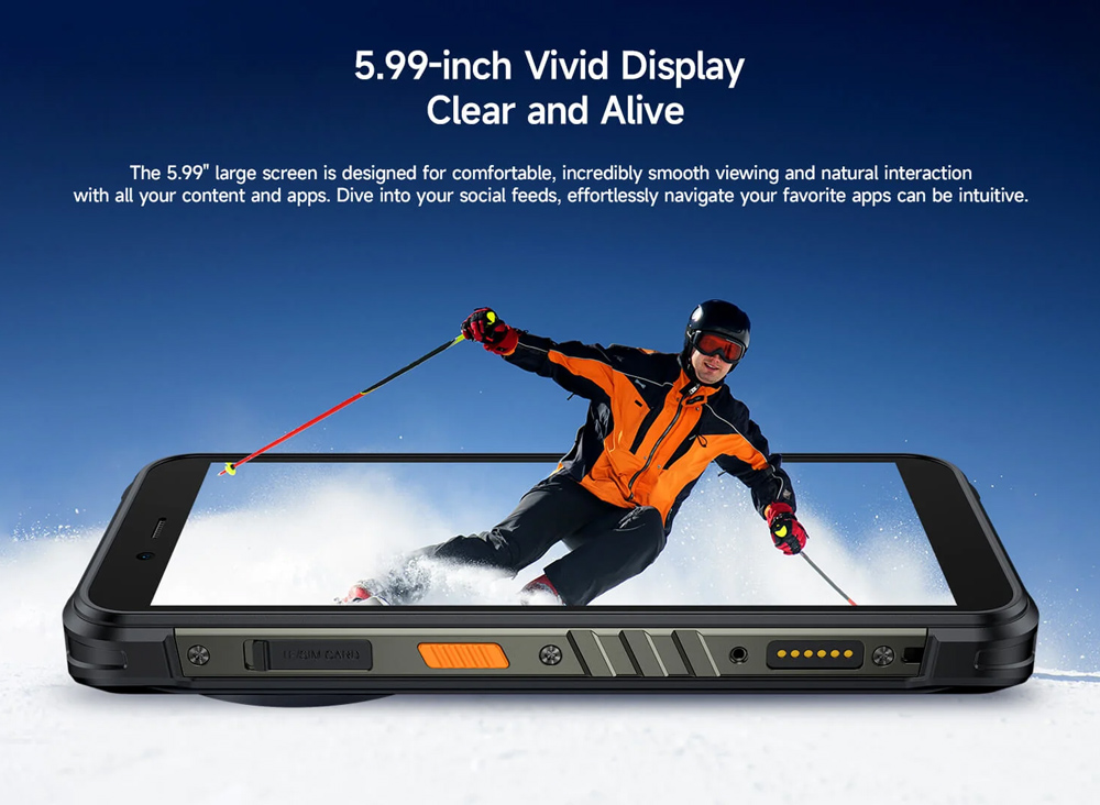 ULEFONE smartphone RugKing με ηχείο 3.5W, 5.99", 8/256GB, 9600mAh, IP68/IP69K, μαύρο - Image 15