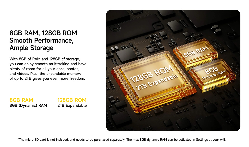 ULEFONE smartphone RugKing 3 Pro, 6.56", 8/128GB, 5700mAh, IP68/IP69K, μαύρο - Image 4