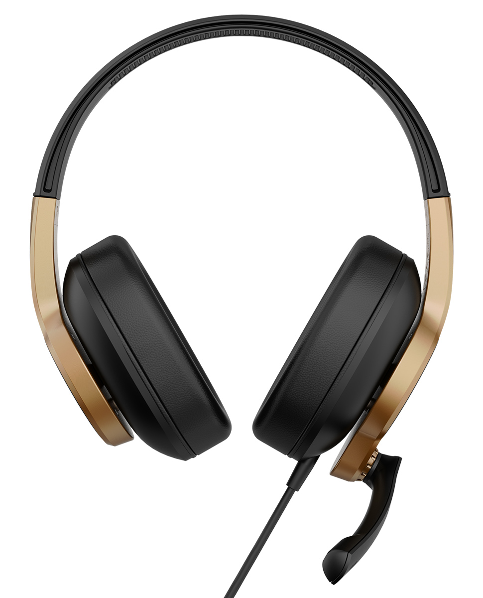 SADES gaming headset UPOWER, 3.5mm σύνδεση, 40mm, μαύρο/χρυσό - Image 4