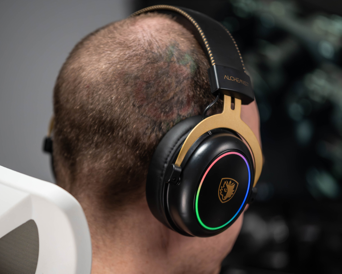 SADES gaming headset Alchemist, USB σύνδεση, 50mm, V7.1 surround, ENC, RGB, multi-platform, μαύρο - Image 7