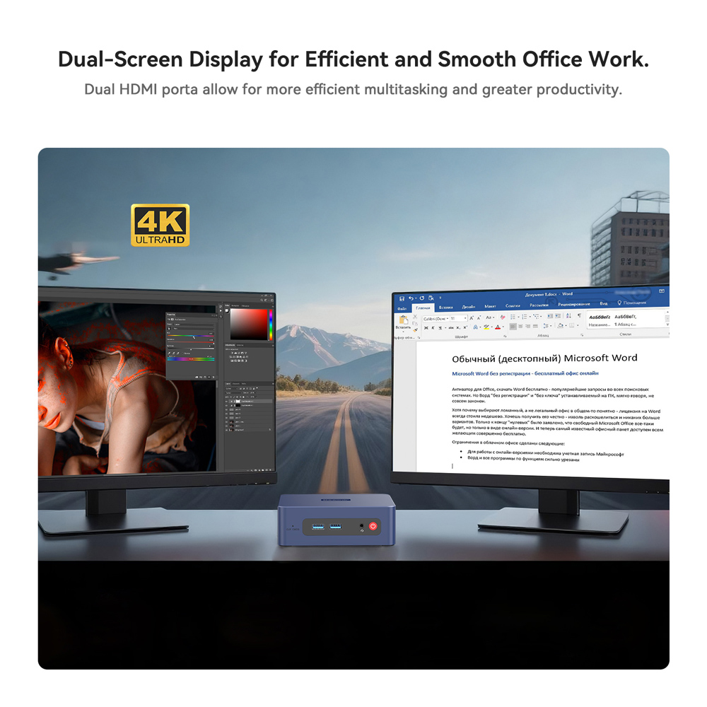 BEELINK mini PC SER3, AMD 3200U, 16GB, 500GB M.2, Windows 11 Pro - Image 4