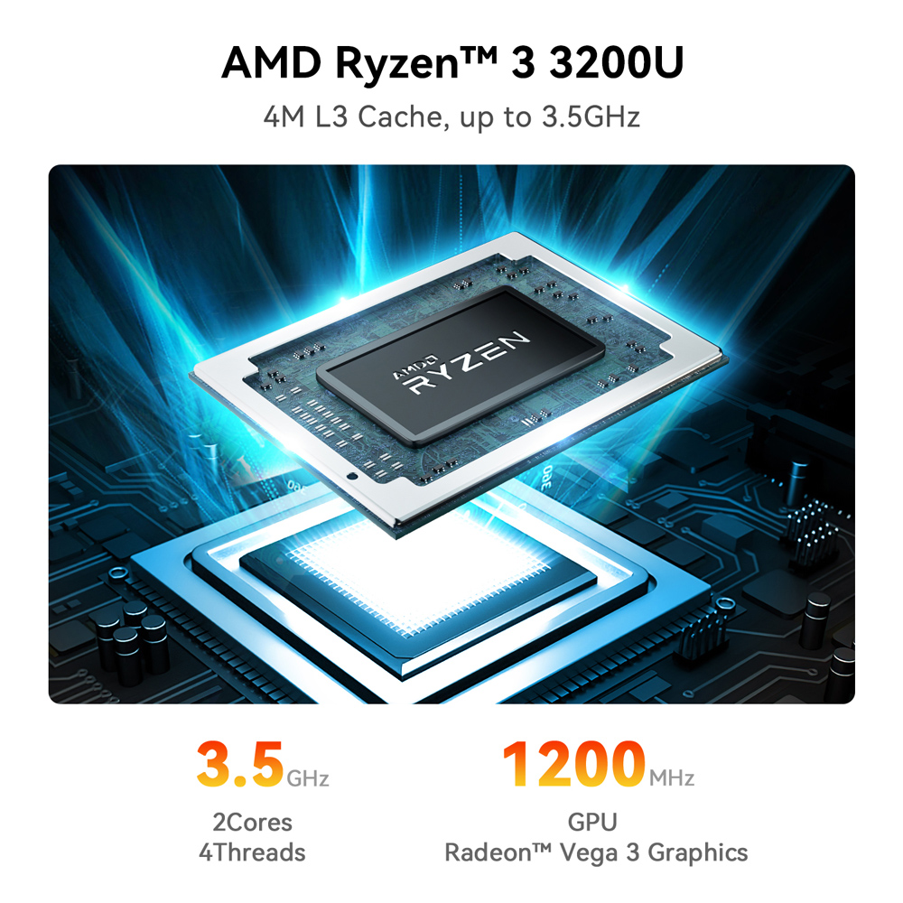 BEELINK mini PC SER3, AMD 3200U, 16GB, 500GB M.2, Windows 11 Pro - Image 5