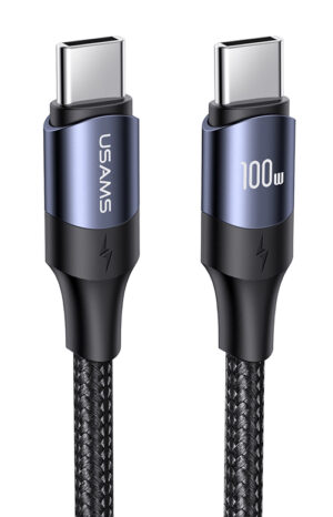 USAMS καλώδιο USB-C US-SJ524, 100W/5A, PD, 1.2m, μαύρο